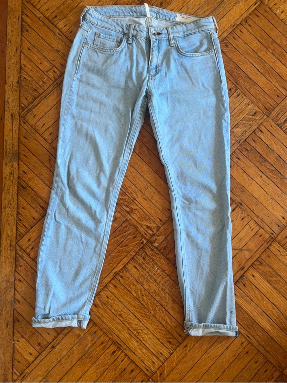 Rag & Bone Dre Low-Rise Boyfriend Jeans Ellison Wash Size 25